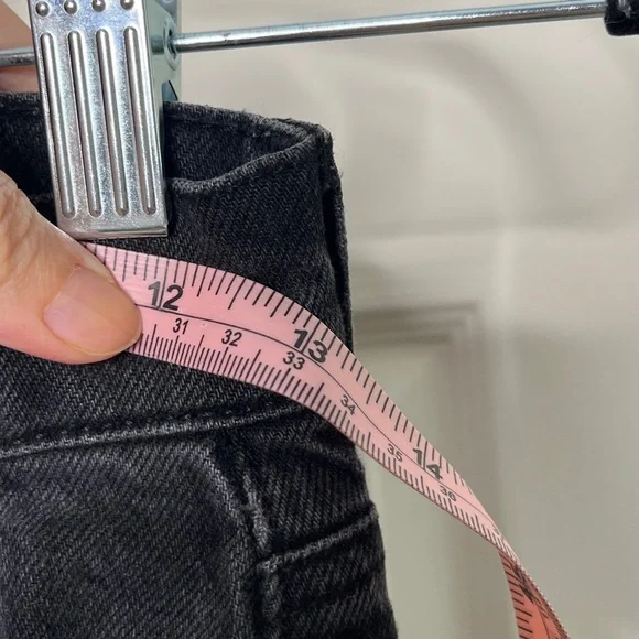 Reformation Gray Wide Leg, High Rise Jeans Size 24 A31 - Picture 5 of 12